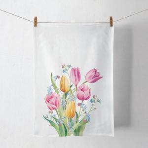 AMB.17817030 Tulips Bouquet konyharuha 50x70cm,100% pamut