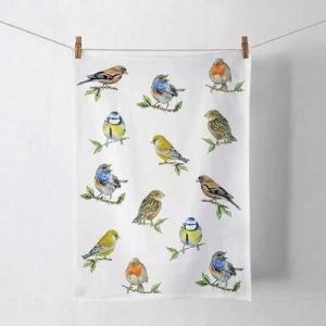 AMB.17818135 Bird species white konyharuha 50x70cm, 100% pamut