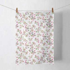 AMB.17818160 Spring blossom white konyharuha 50x70cm, 100% pamut