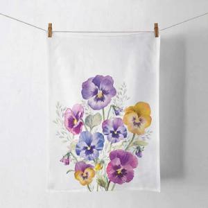 AMB.17818165 Pansies konyharuha 50x70cm, 100% pamut