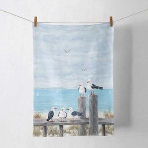 AMB.17818170 Seagulls on the dock konyharuha 50x70cm, 100% pamut