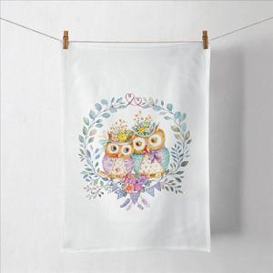 AMB.17819405 Owl couple in love konyharuha 50x70cm, 100% pamut