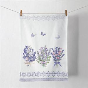AMB.17819735 Lovely lavender white konyharuha 50x70cm, 100% pamut
