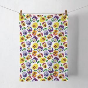 AMB.17820360 Lots of pansies konyharuha 50x70cm, 100% pamut