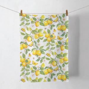 AMB.17820365 Fresh lemons white konyharuha 50x70cm, 100% pamut