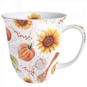 AMB.18415635 Pumpkins & Sunflowers porcelánbögre 0,4l