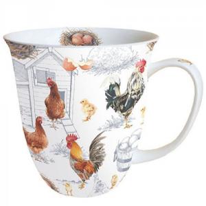 AMB.18415875 Chicken Farm porcelánbögre 0,4L