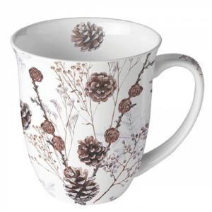 AMB.18417835 Pine Cones porcelánbögre 0,4l