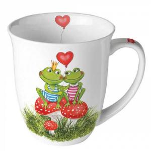 AMB.18418180 Frogs in love porcelánbögre 0,4l