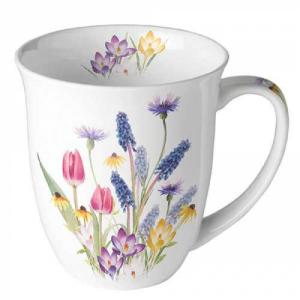 AMB.18418240 Hello spring porcelánbögre 0,4l