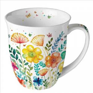 AMB.18418430 Vibrant spring white porcelánbögre 0,4l