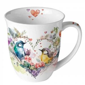 AMB.18418435 Loving birds porcelánbögre 0,4l