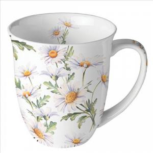 AMB.18419545 Beautiful daisies white porcelánbögre 0,4l