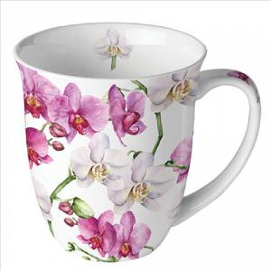 AMB.18419605 Elegant orchids white porcelánbögre 0,4l