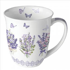 AMB.18419735 Lovely lavender white porcelánbögre 0,4l