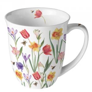AMB.18420350 Flowers in spring porcelánbögre 0,4l