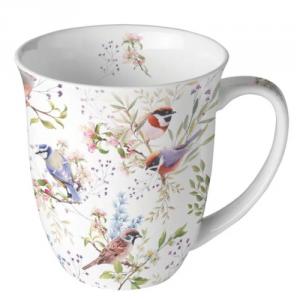 AMB.18420390 Busy birds porcelánbögre 0,4l