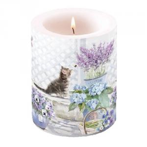 AMB.19109990 Kitten átvilágítós gyertya 12x10cm