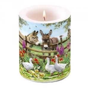 AMB.19113945 Meeting Point átvilágítós gyertya 12x10cm