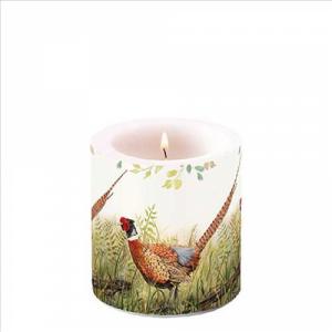 AMB.19217515 Glorious pheasant átvilágítós gyertya 8x7,5cm