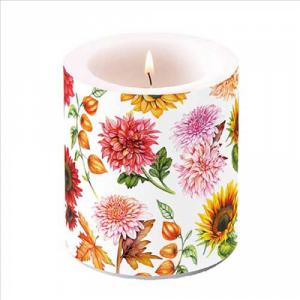 AMB.19319770 Autumn blooming átvilágítós gyertya 10x10cm