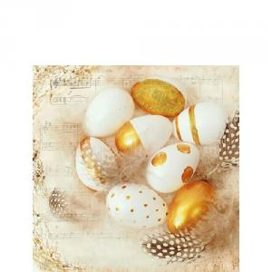 AMB.22512795 Golden Eggs papírszalvéta 25x25cm,20db-os