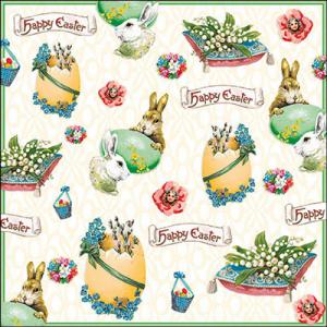 AMB.23319365 Easter banner papírszalvéta 33x33cm,20db-os