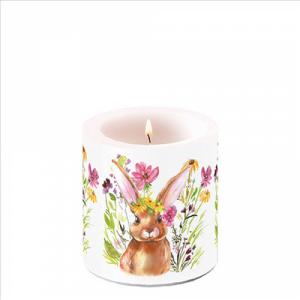 AMB.29218425 Girl bunny átvilágítós gyertya 8x7,5cm