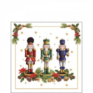 AMB.32518090 Bearded nutcracker papírszalvéta 25x25cm, 20db-os