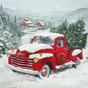 AMB.33313550 Christmas Truck papírszalvéta 33x33cm,20db-os