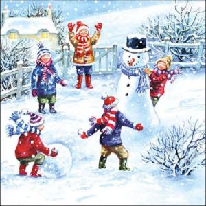 AMB.33315395 Snowfun papírszalvéta 33x33cm, 20db-os