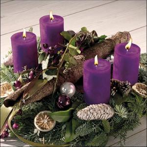 AMB.33315830 Advent Wreath papírszalvéta 33x33cm, 20db-os