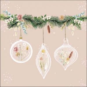 AMB.33316710 Potpourri Baubles papírszalvéta 33x33cm, 20db-os