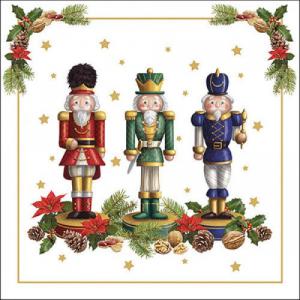 AMB.33318090 Bearded nutcracker papírszalvéta 33x33cm, 20db-os