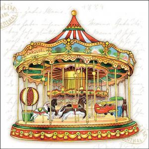 AMB.33319095 Carousel papírszalvéta 33x33cm, 20db-os