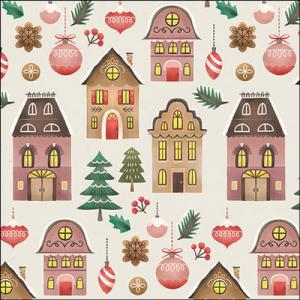 AMB.33319301 Christmas at home cream papírszalvéta 33x33cm, 20db-os