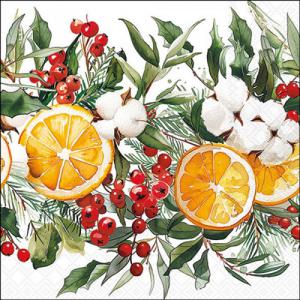 AMB.33319935 Winter Oranges papírszalvéta 33x33cm, 20db-os