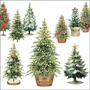 AMB.33320140 Tree collection papírszalvéta 33x33cm, 20db-os