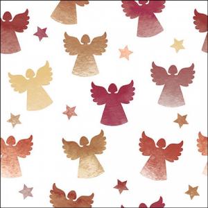 AMB.33320211 Angel silhouettes berry papírszalvéta 33x33cm, 20db-os