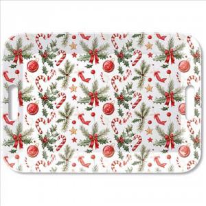 AMB.33920290 Christmas Elements műanyag nagytálca 33x47cm