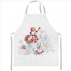 AMB.36720095 Sporty snowmen kötény 70x85cm, 100% pamut