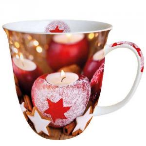 AMB.38413400 Star On Candle porcelánbögre 0,4l