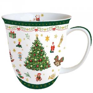 AMB.38414515 Christmas Evergreen porcelánbögre 0,4L