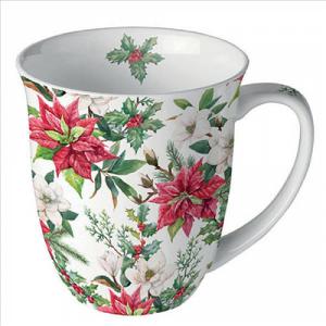 AMB.38418875 Christmas florals porcelánbögre 0,4l