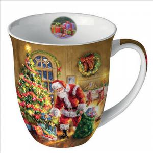 AMB.38418900 Gifts under Christmas tree porcelánbögre 0,4l