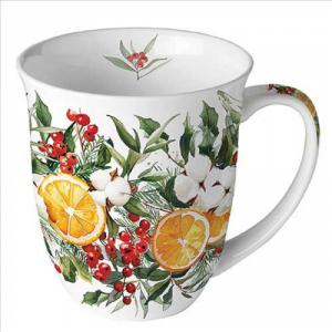 AMB.38419935 Winter Oranges porcelánbögre 0,4l
