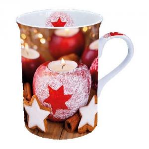 AMB.38613400 Star On Candle porcelánbögre 0,25l