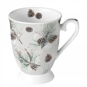 AMB.38716470 Pine Cone All Over porcelánbögre 0,25L