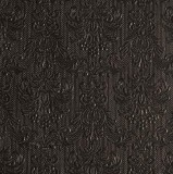 AMBIENTE 13304930 Elegance black dombornyomott papírszalvéta 33x33cm,15db-os