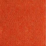 AMBIENTE 13305502 Elegance orange dombornyomott papírszalvéta 33x33cm,15db-os